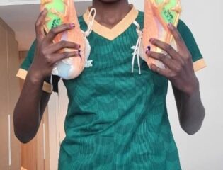 Evarine Suzeni Katongo just received her very own custom Nike boot